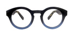 Berlin, (Blue Light Glasses) Reading, High End Readers, Magnifying Eyeglass (Black/Blue) (Round) (Thick Frame) (Over size) NY Fifth Avenue