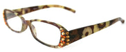 Blossom, (Bling) Reading Glasses for Women W (Light Colorado, Cooper) +1.50..+4 +4.50 +6 (Floral Brown) NY Fifth Avenue.