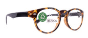 Brook, (Bifocal) (Premium) Reading Glasses, High End Readers +1.25 to +3 Magnifying, Fashion Round (Tortoise Brown, Black) NY Fifth Avenue