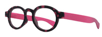 Dotty Chic, Round Reading Glasses for Women Pink frames with playful polka-dot pattern: +1.25 +3 NY Fifth Avenue