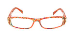 Florence, (Bling) Reading Glasses For Women W (Light Colorado, Cooper) +1.25.. +3 (Orange, Gold) Paisley. NY Fifth Avenue