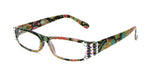 Florence, (Bling) Reading Glasses Women, W (AB Aurora Borealis, Hematite) Genuine European Crystals +1.25..+3 Paisley NY Fifth Avenue