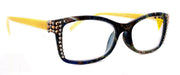 Frida, (Bling) Reading Glasses Women W (L. Colorado, Black Diamond)Genuine European Crystals. +1.25.. +4 Paisley, NY Fifth Avenue.