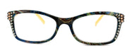 Frida, (Bling) Reading Glasses Women W (L. Colorado, Black Diamond)Genuine European Crystals. +1.25.. +4 Paisley, NY Fifth Avenue.