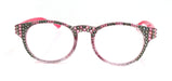 Grace, (Bling) Reading Glasses 4 Women W (Rose, Black Diamond) Genuine European Crystals (Metallic Silver, Pink) Round NY Fifth Avenue