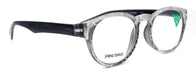 Grace, (Premium) Reading Glasses High End Readers +1.25 ..+3 Magnifying Glasses, Round Frame. (Metallic Silver, Black) NY Fifth Avenue.