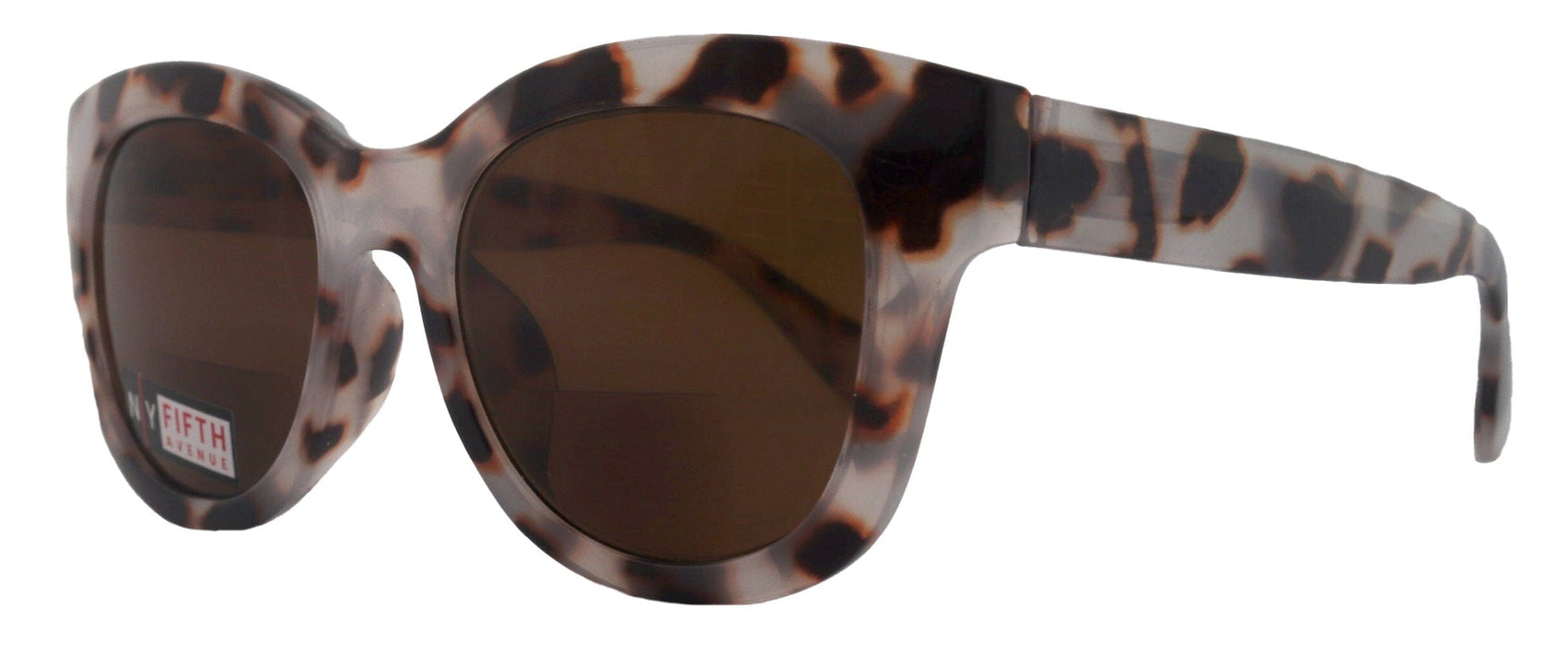 Greenville, High-End Line Bifocal (Clear On Top) Sun Readers for Women OR Non-Bifocal Readers Sunglasses (GreyTortoiseshell) NY Fifth Avenue