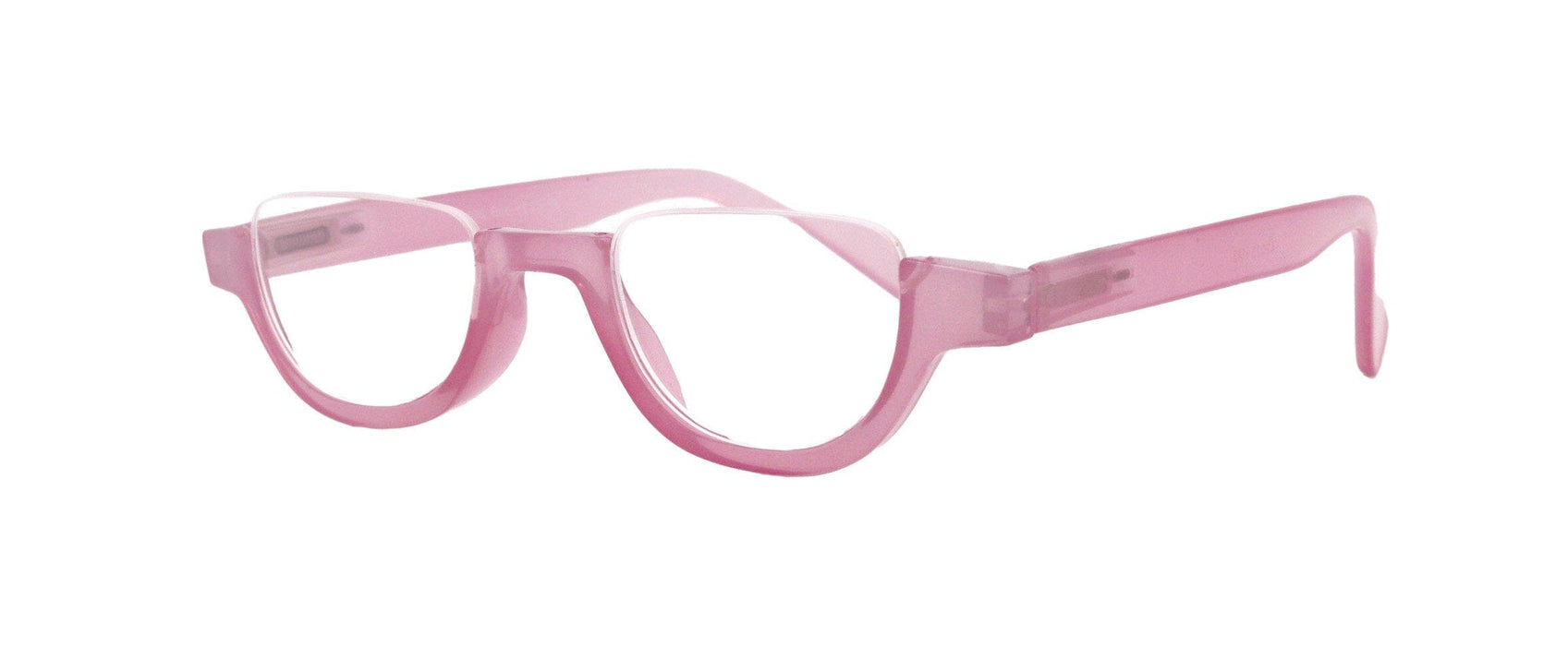 Half Moon, Woman Reading Glasses Lower nose , Pink Reader +1.25 to +4 Magnifying, Frame, NY Fifth Avenue