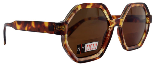 Heptagon, High-End Line Bifocal (Clear On Top) Sun Readers Unixes OR Non-Bifocal Readers Sunglasses (Brown Tortoiseshell) NY Fifth Avenue