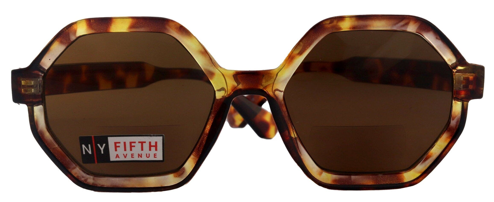 Heptagon, High-End Line Bifocal (Clear On Top) Sun Readers Unixes OR Non-Bifocal Readers Sunglasses (Brown Tortoiseshell) NY Fifth Avenue