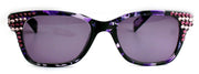 Oasis, (Bling) Reading Sunglasses W (Amethyst, L. Amethyst) Genuine European Crystals (Fully Magnified) (Purple) Tortoiseshell NY Fifth Avenue