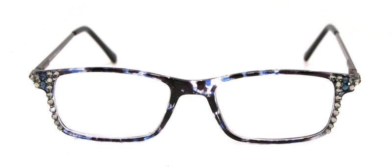 Vienna, (Bling) Women Reading Glasses W (Black Diamond, Montana Blue) +1.25 +3 (Tortoise Shell, Blue) NY Fifth Avenue