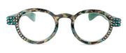 Sephora, (Bling) Reading Glasses Women W (Black Diamond, Blue Zircon) Genuine European Crystals (Green Tortoise Shell) NY Fifth Avenue