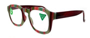 Rivera, (Premium) Reading Glasses, High End Readers +1.25 to +3 Magnifying Eyeglass, Candy (Burgundy, Green n Pink) Square, NY Fifth Avenue.