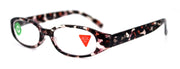 Isabella, (Premium) Reading Glasses, Fashion Reader (Leopard Brown) Print, Oval +4 +4.50 +5 High Magnification, NY Fifth Avenue (Wide Frame)