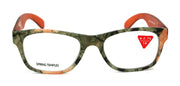 The Forester, (Premium) Reading Glasses, High End Reader +1.25 to +3 Magnifying, Square Style (Orange Camouflage) Frame. NY Fifth Avenue