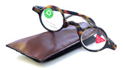 Picasso Premium Round Tortoise Reading Glasses – High-End CR-39 Lenses