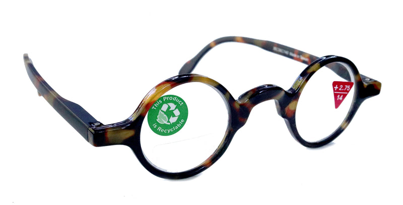 Picasso Premium Round Tortoise Reading Glasses – High-End CR-39 Lenses