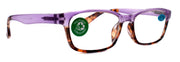 Desiree, (Premium) Reading Glasses High End Reader +1.25..+3 Magnifying, Square Style (Purple Tortoise Brown) Optical Frame NY Fifth Avenue