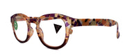 Autumn, (Premium) Reading Glasses High End Readers +1.25, +1.50..+3.00 Round Style. Optical Frame, (Brown, Purple Floral) NY Fifth Avenue