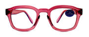 Apollo, (Blue Light Glasses) (Blue Light Blocker) Reduce Eyestrain, A/R Anti Glare. +1.25 +3.00, Large Square (Pink) NY Fifth Avenue.