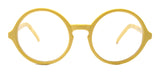 Mabel, (Premium) True Round vintage Reading Glasses) (Yellow) Circle Eye, Medium, NY Fifth Avenue