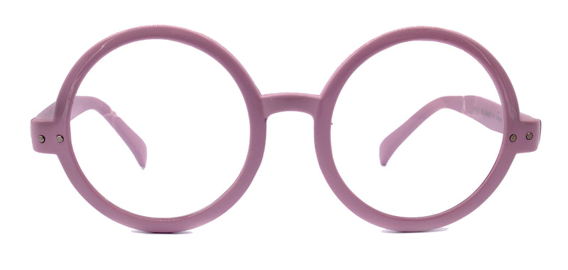 Zelda, (Reading Glasses) (Premium) Big True Round vintage (L. Purple) X Large Eye, Oversize, NY Fifth Avenue