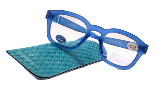 Apollo, (Blue Light Blocker) Reading Glasses, w AR Coating (Anti Glare) Filter, (Navy Blue, Square) No prescription, Gamers NY Fifth Avenue