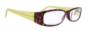 All Favorite, (Premium) Reading Glasses High End Fashion Reader Rectangular Style (Lime Green, Tortoise Brown) +4 +4.5 +5 +6 NY Fifth Avenue