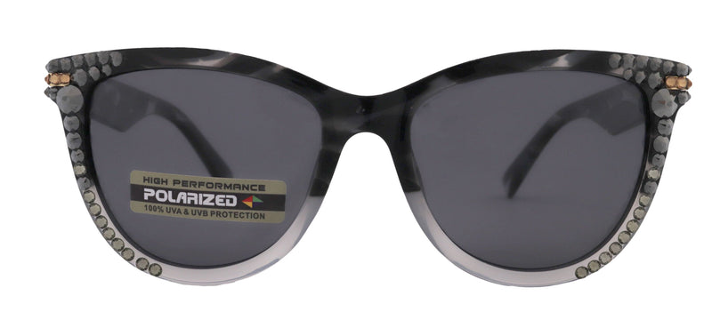 Polarized Premium Fashion sunglasses with Genuine European Crystals