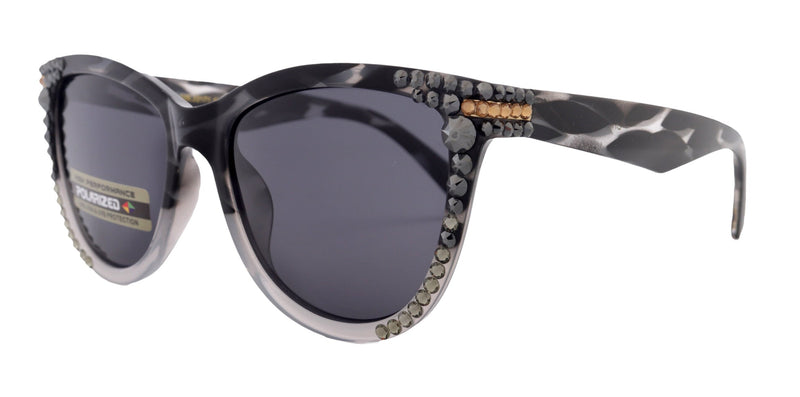 Polarized Premium Fashion sunglasses with Genuine European Crystals