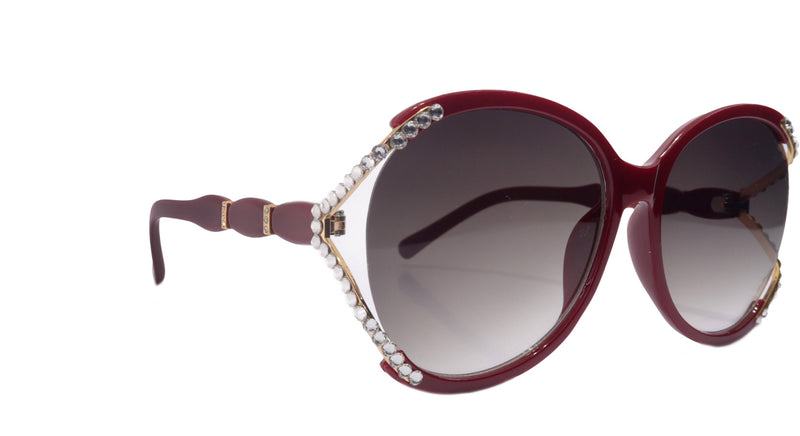 Bling Women Sunglasses Genuine European Crystals, 100% UV Protection. NY Fifth Avenue