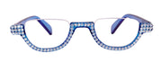 Half Moon, (Bling) Woman Reading Glasses W (AB Aurora Borealis) Genuine European Crystals Reader +1.25 +1.50..+4 Frame, NY Fifth Avenue