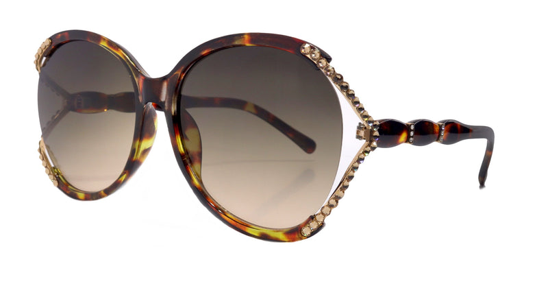 Bling Women Sunglasses Genuine European Crystals, 100% UV Protection. NY Fifth Avenue