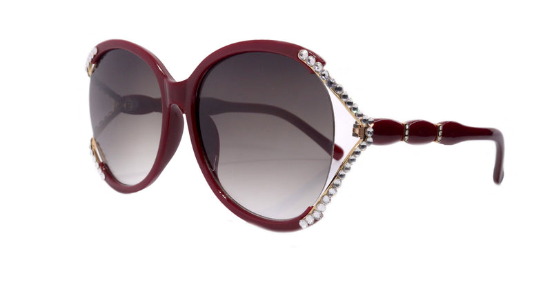 Bling Women Sunglasses Genuine European Crystals, 100% UV Protection. NY Fifth Avenue