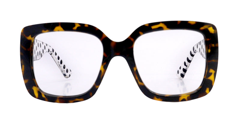 Minnie, Oversized Reading Glasses, Brown, Large Frame, High End Readers, Bifocal, Reading Sunglasses, Reader sunglasses, NY Fifth Avenue