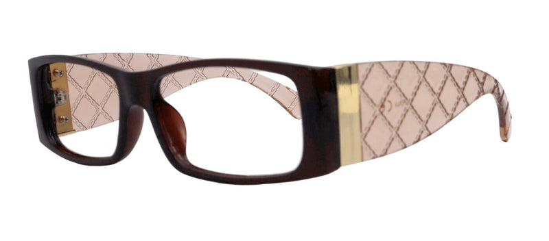 Assisi Reading Glasses, Brown, Medium Frame, High-End Readers, Bifocal, Reading Sunglasses, Trendy Style, NY Fifth Avenue