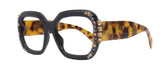 Oversized Bling Reading Glasses, Brown , Large Frame, High End Readers, Bifocal, Sun readers, Trendy Style, NY Fifth Avenue