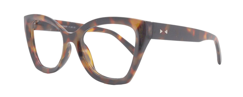 Rhodes (Line Bifocal) (Premium) Reading Glasses, High-End Readers +1.25 to +3 Magnifying, Fashion Round (Tortoise Brown) NY Fifth Avenue