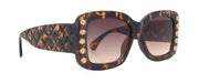 Tokyo Handcrafted Bling Women's Sunglasses with Genuine European Crystals & 100% UV Protection from NY's Fifth Avenue