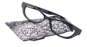 Premium Reading Glasses High End Reading Glass Black +1.25 to +3.00 magnifying glasses, Cat Eye. optical Frames