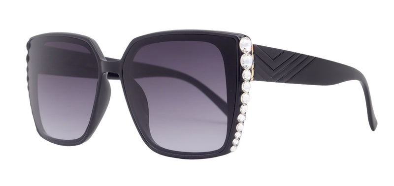 Aurora Bling Women Sunglasses Clear Genuine European Crystals, 100% UV Protection. NY Fifth Avenue