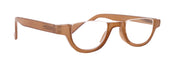 Half Moon, Woman Reading Glasses Lower nose , Brown Reader +1.25 to +4 Magnifying, Frame, NY Fifth Avenue