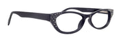 Premium Reading Glasses High End Reading Glass Black +1.25 to +3.00 magnifying glasses, Cat Eye. optical Frames