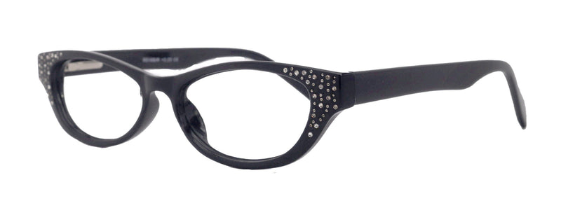 Premium Reading Glasses High End Reading Glass Black +1.25 to +3.00 magnifying glasses, Cat Eye. optical Frames