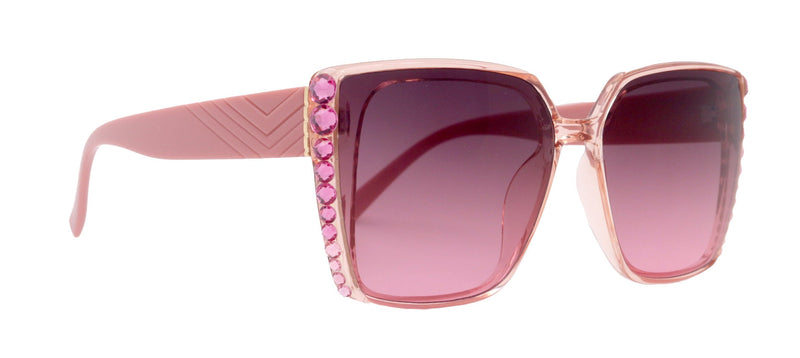 Aurora Bling Women Sunglasses Rose Genuine European Crystals, 100% UV Protection. NY Fifth Avenue