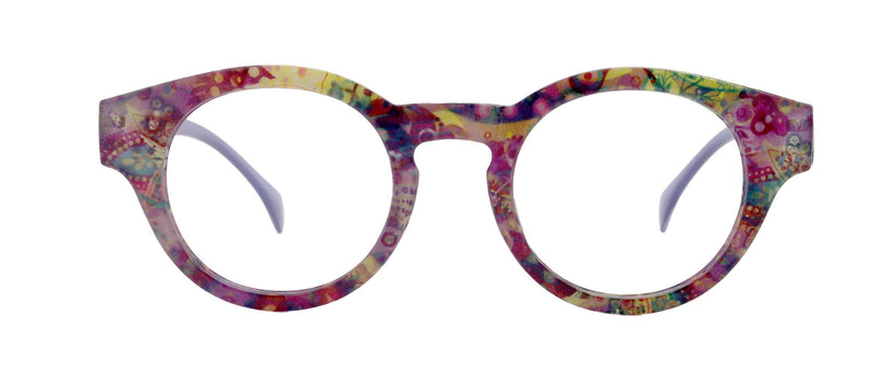 Selena Premium Reading Glasses High End Readers +1.25 .. +3.00 +4.00 (Blue) Round Optical Frames. NY Fifth Avenue.