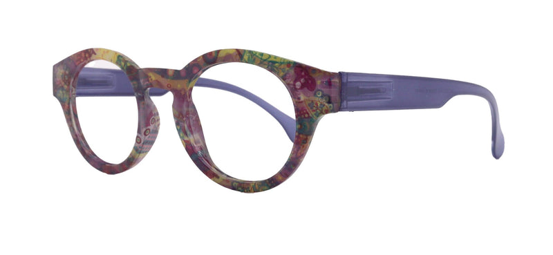 Selena Premium Reading Glasses High End Readers +1.25 .. +3.00 +4.00 (Blue) Round Optical Frames. NY Fifth Avenue.