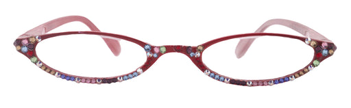 The Marvelous, (Bling) Women Reading Glasses W (Full Bottom) (Multi Color) European Crystals +1.50 ..+2.75 Magnifying (Red) NY Fifth Avenue