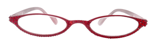 The Marvelous, (Bling) Women Reading Glasses W (Full Bottom) (L. Siam) European Crystals (Red) (fairy godmother) Lower Nose, NY Fifth Avenue